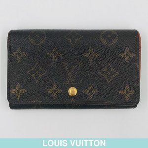 Auth Louis Vuitton Monogram bi-fold wallet M61730